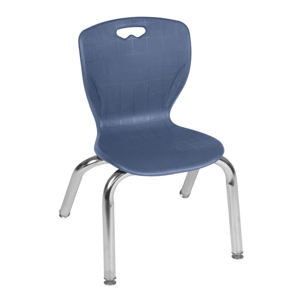 Round Mobile Maple Table with 4 Stack Chairs Q36443