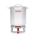 40 Quart Stainless Steel Stock Pot + 12" Stainless Steel Single Propane Stove W593097