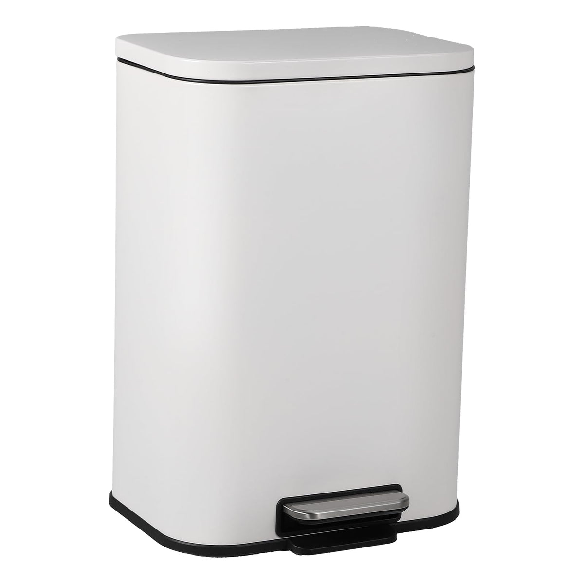 50L Stainless Steel Step Trash Can with Soft-Close Lid H57177