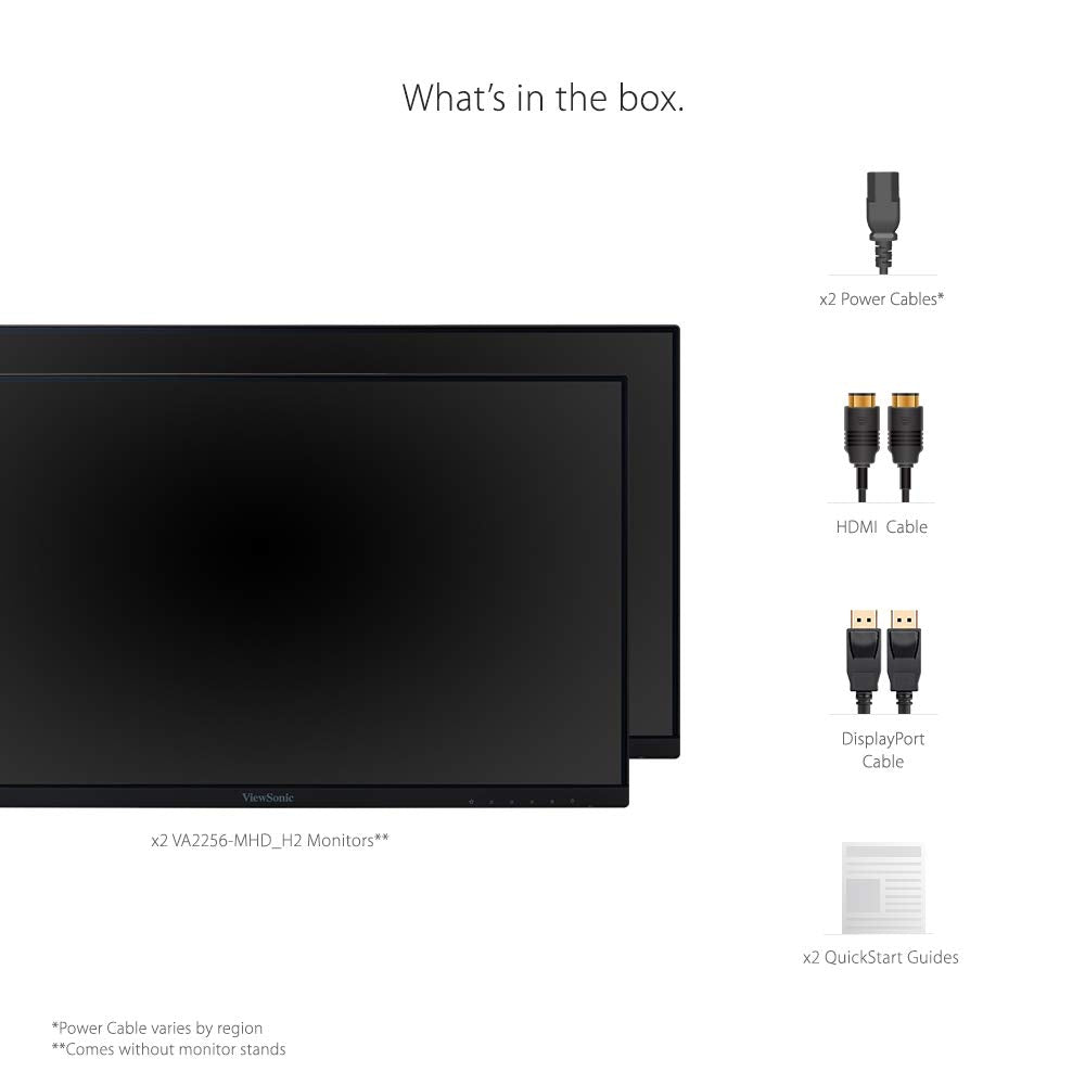 22 Inch 1080p IPS Monitor Dual Pack C56841