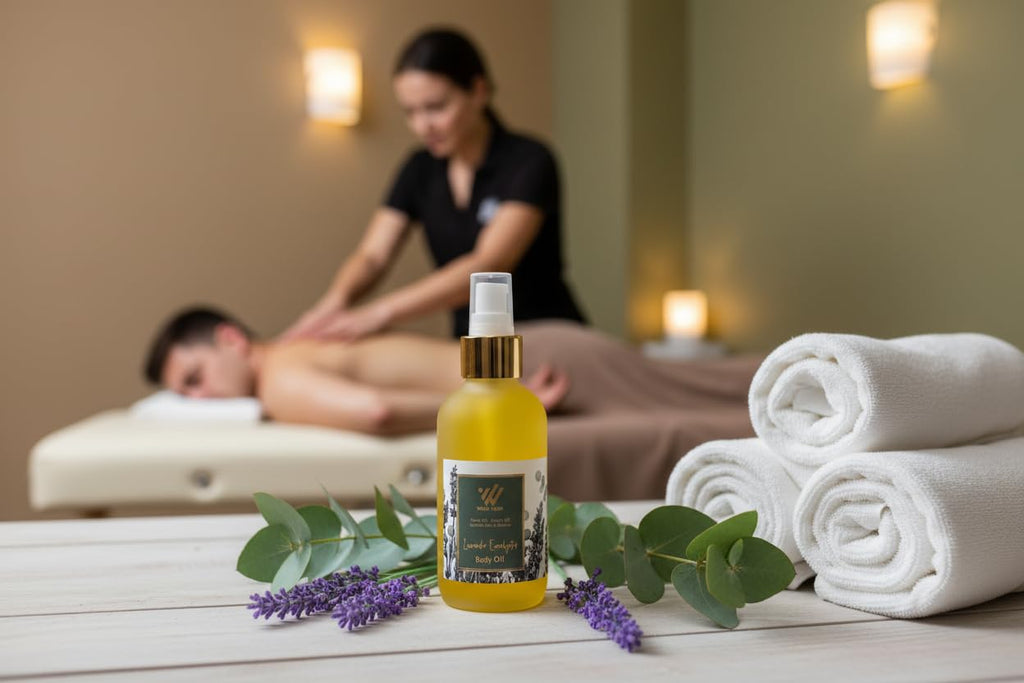 Lavender Eucalyptus Body & Massage Oil 4oz W41383