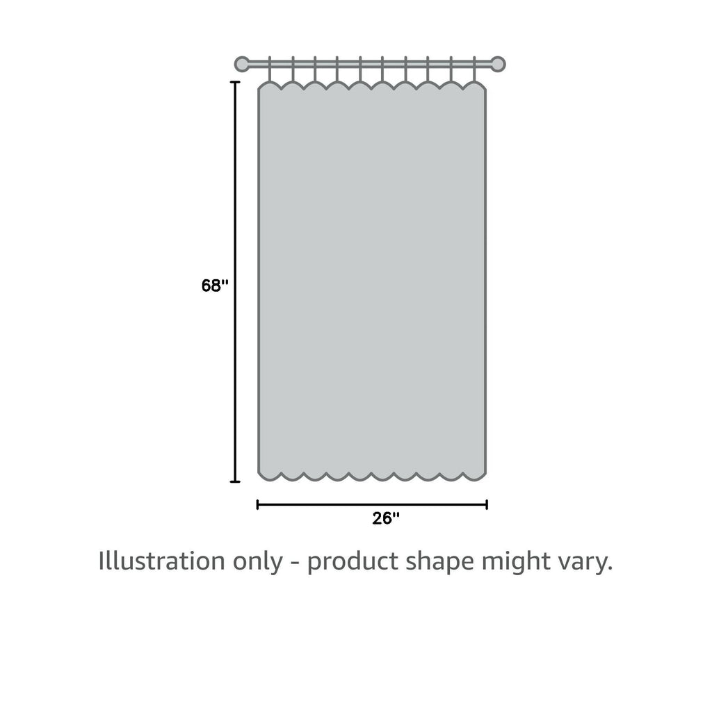 Blackout Tie Up Door Curtain 1 Panel W3527