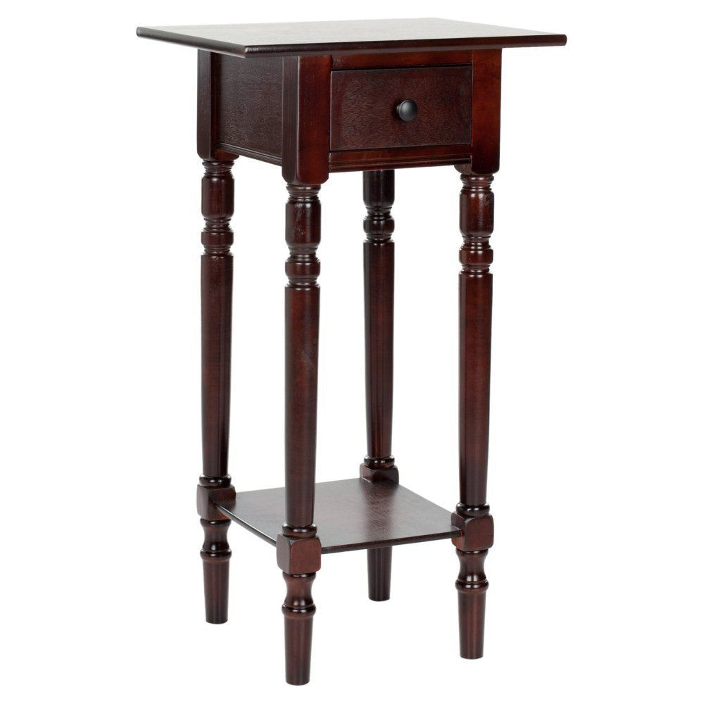 Dark Cherry Wood Side Table A432