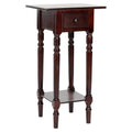 Dark Cherry Wood Side Table A432