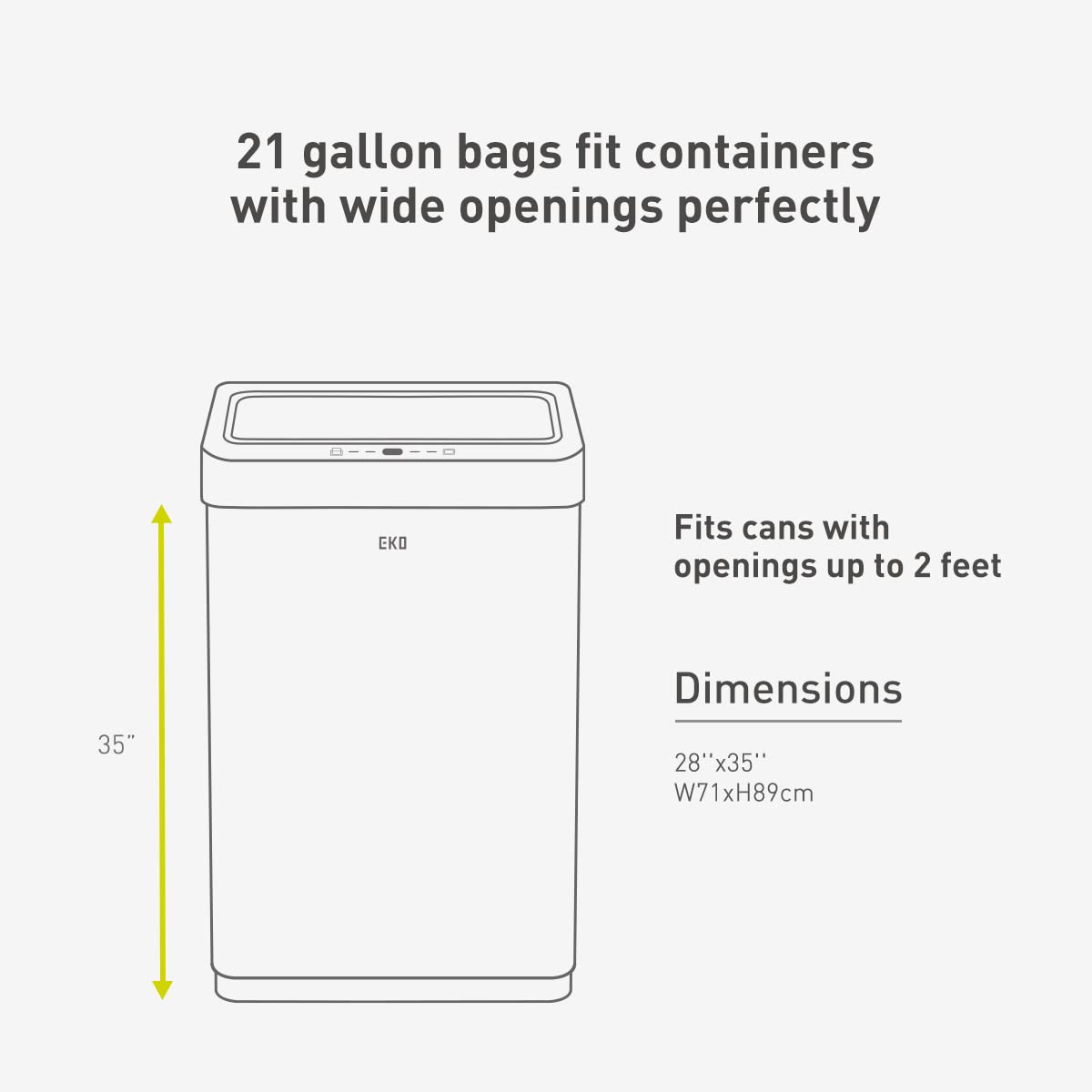 21 Gallon 60 Count Drawstring Unscented Trash Bags A507