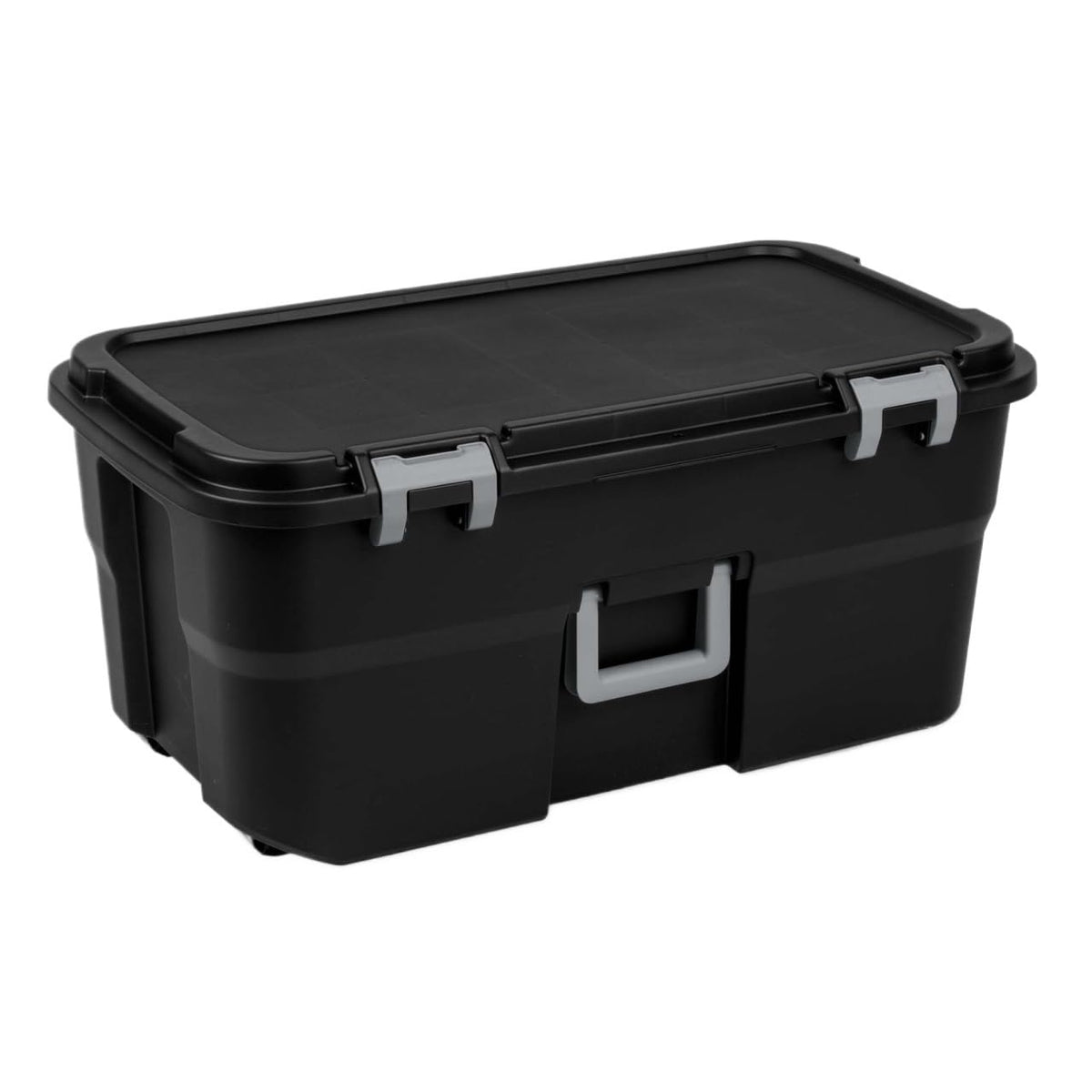 22 Gallon Lockable Wheeled Plastic Storage Trunk J49438