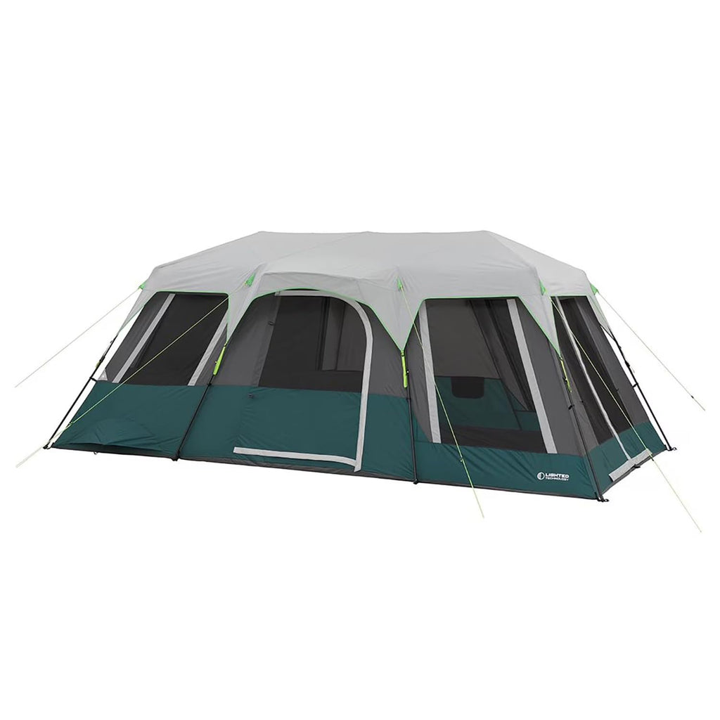 12 Person Lighted Instant Cabin Tent 18' x 10' M7986