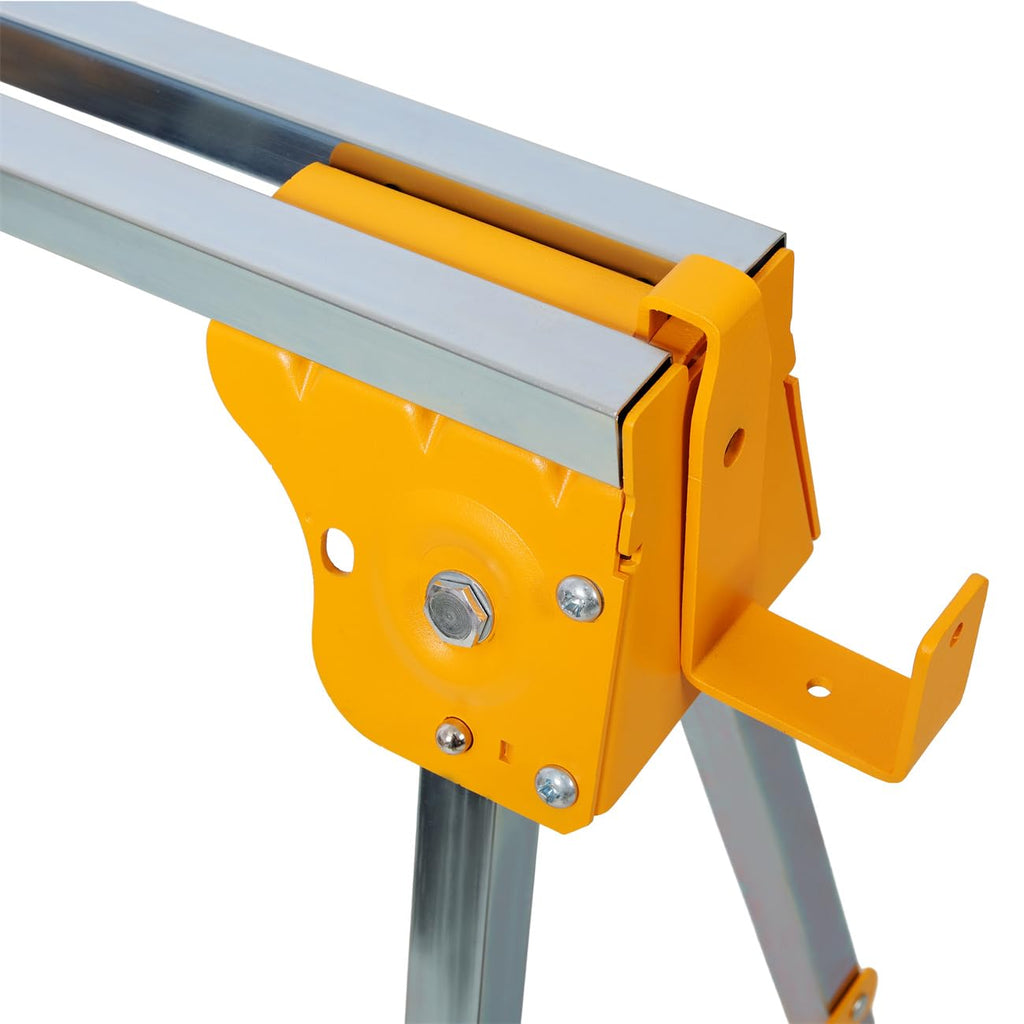 2 Pack Adjustable Height Folding Steel Sawhorse B980