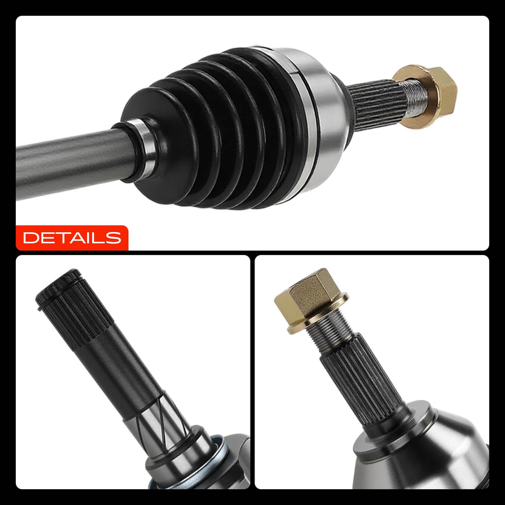 Set of 2 Front CV Axle Shaft Assembly A758