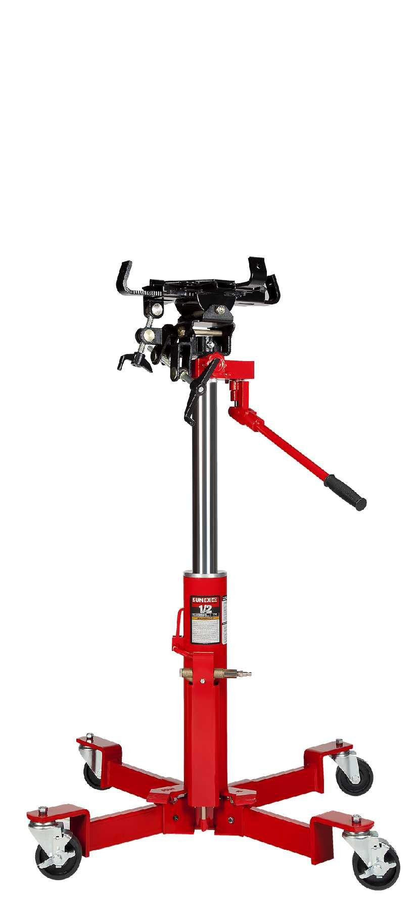 1000-Pound Air and Hydraulic Telescopic Transmission Jack and 1700 Peak Amp 12 Volt Jump Starter V835