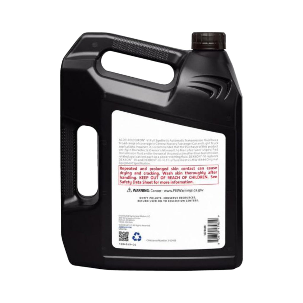 Dexron VI Full Synthetic Automatic Transmission Fluid 1 gal Case of 3 V244