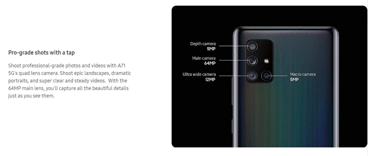 5G 128GB 6GB Prism Cube Black Smartphone D467