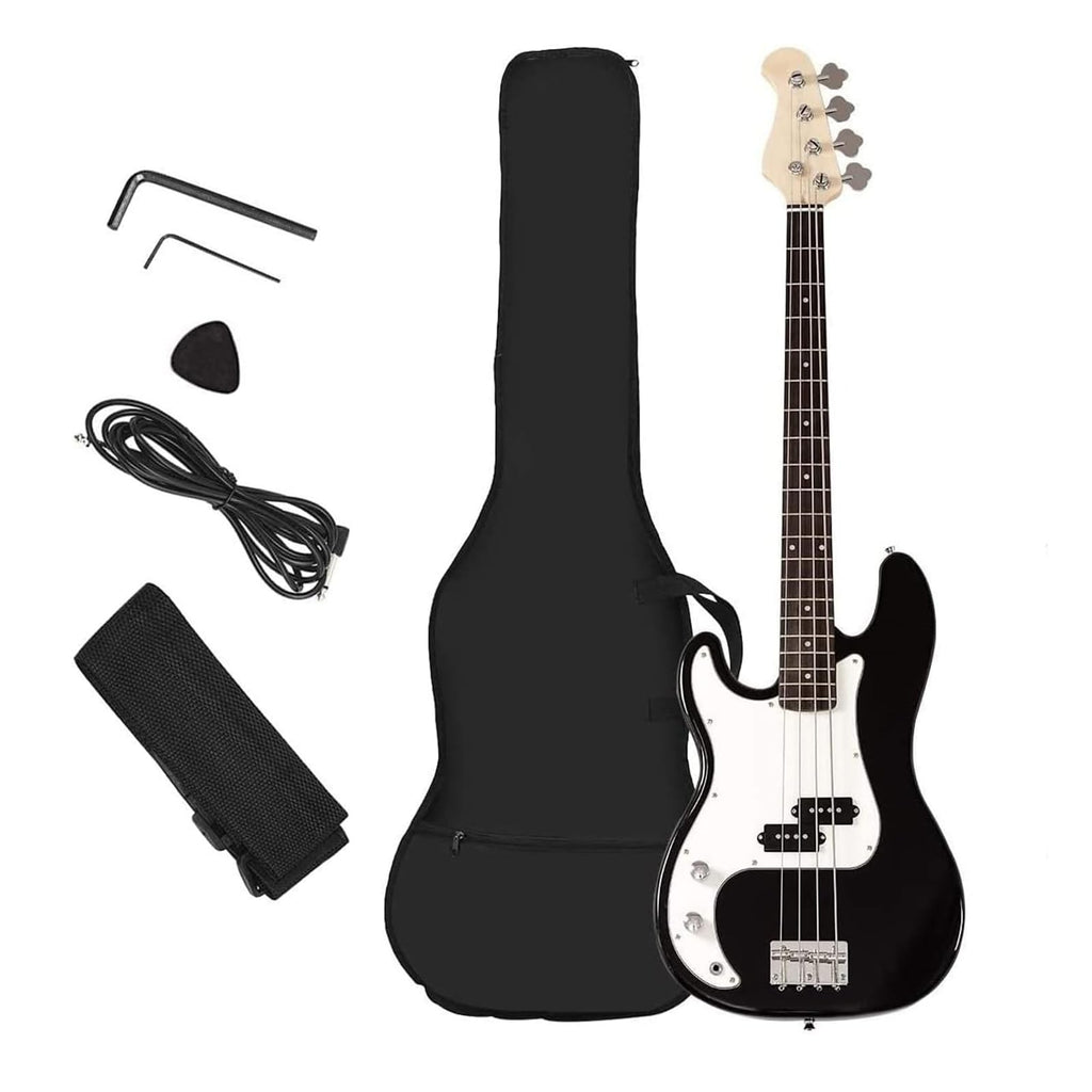 Full Size 4 String Electric Bass Guitar with Bag O3064