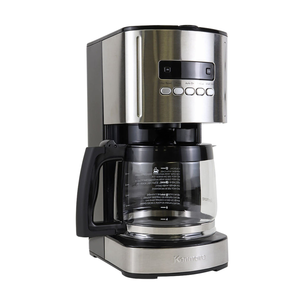 Programmable Drip Coffee Maker with Glass Pot, 12 Cup Black N2762
