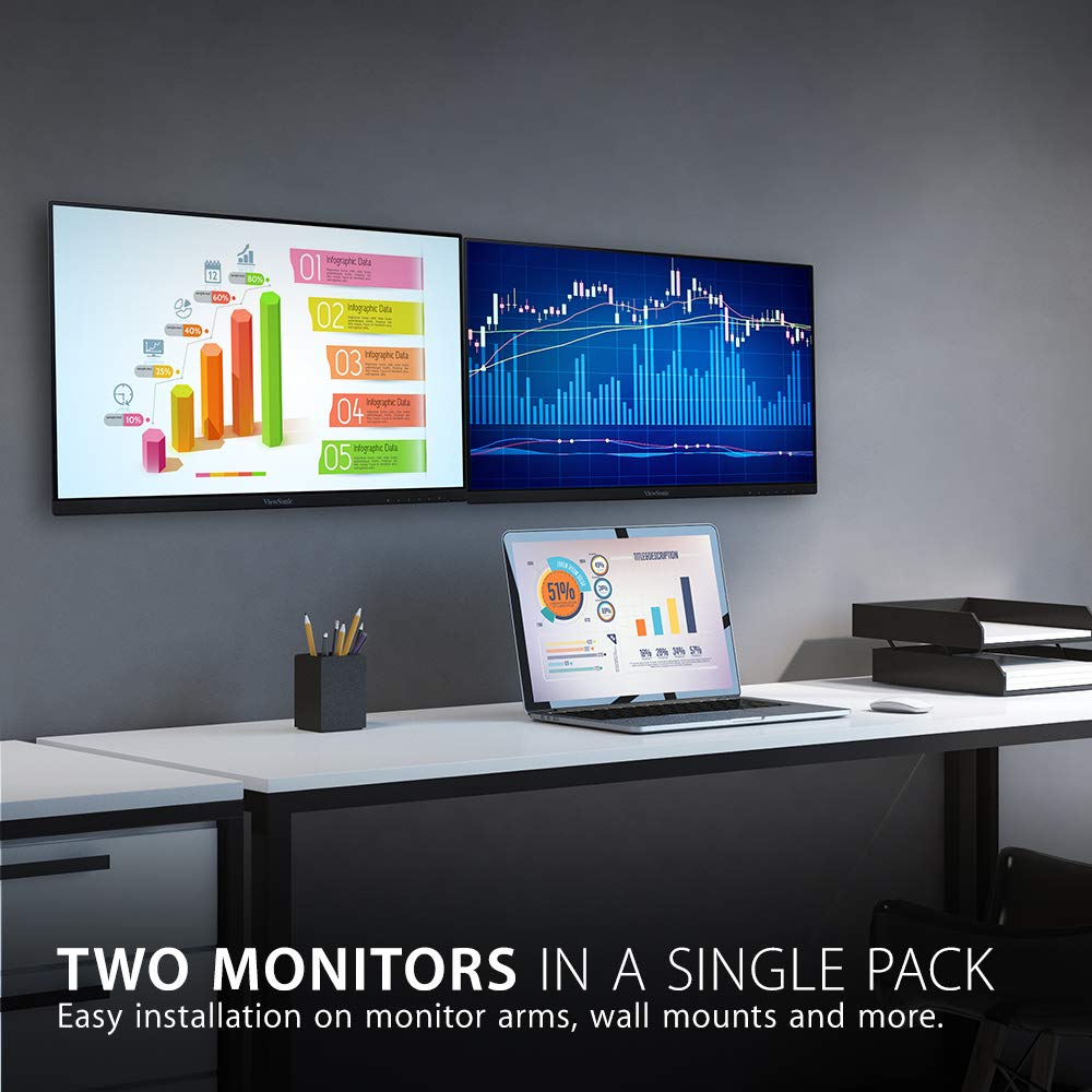 22 Inch 1080p IPS Monitor Dual Pack C56841