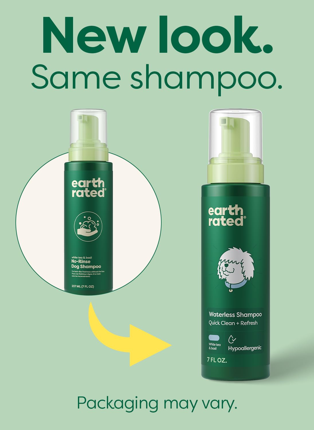 Waterless Shampoo & Conditioner, White Tea & Basil, 7 oz Z6969