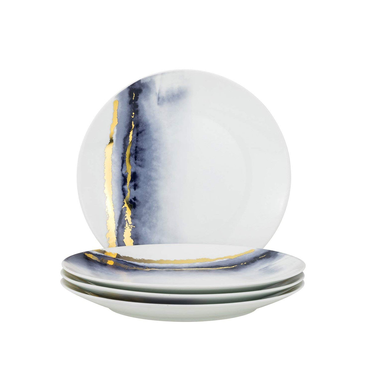 12-Piece Marble Porcelain Dinner Plates Set C171