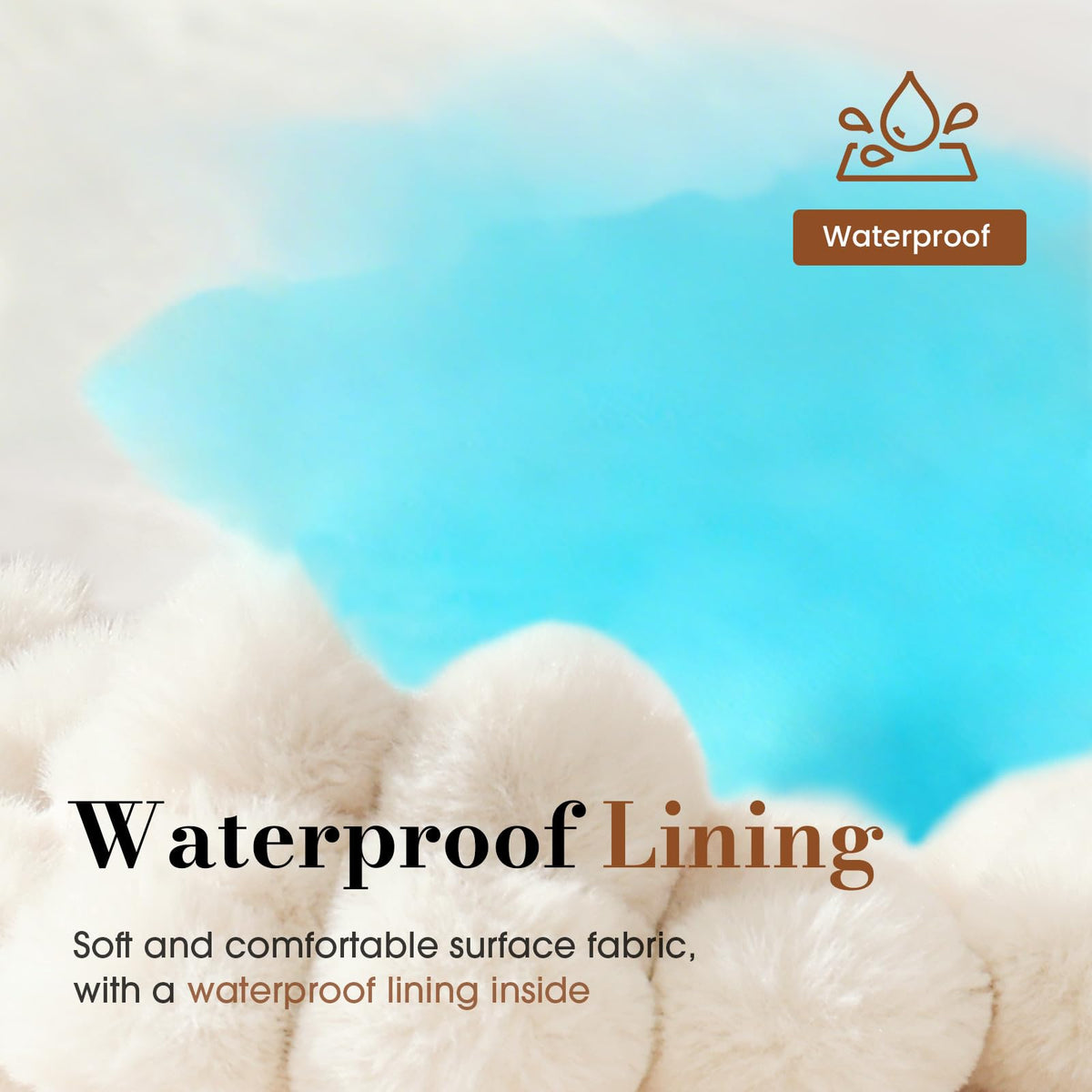 Orthopedic Foam Dog Bed with Waterproof Lining Z579987