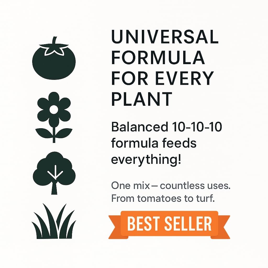 10-10-10 All Purpose Liquid Plant Food Fertilizer Concentrate 8 OZ X30973