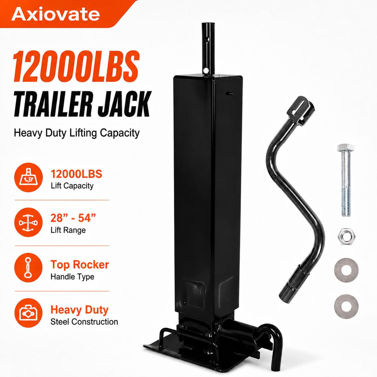 12000lbs Adjustable Drop Leg Trailer Jack D525909