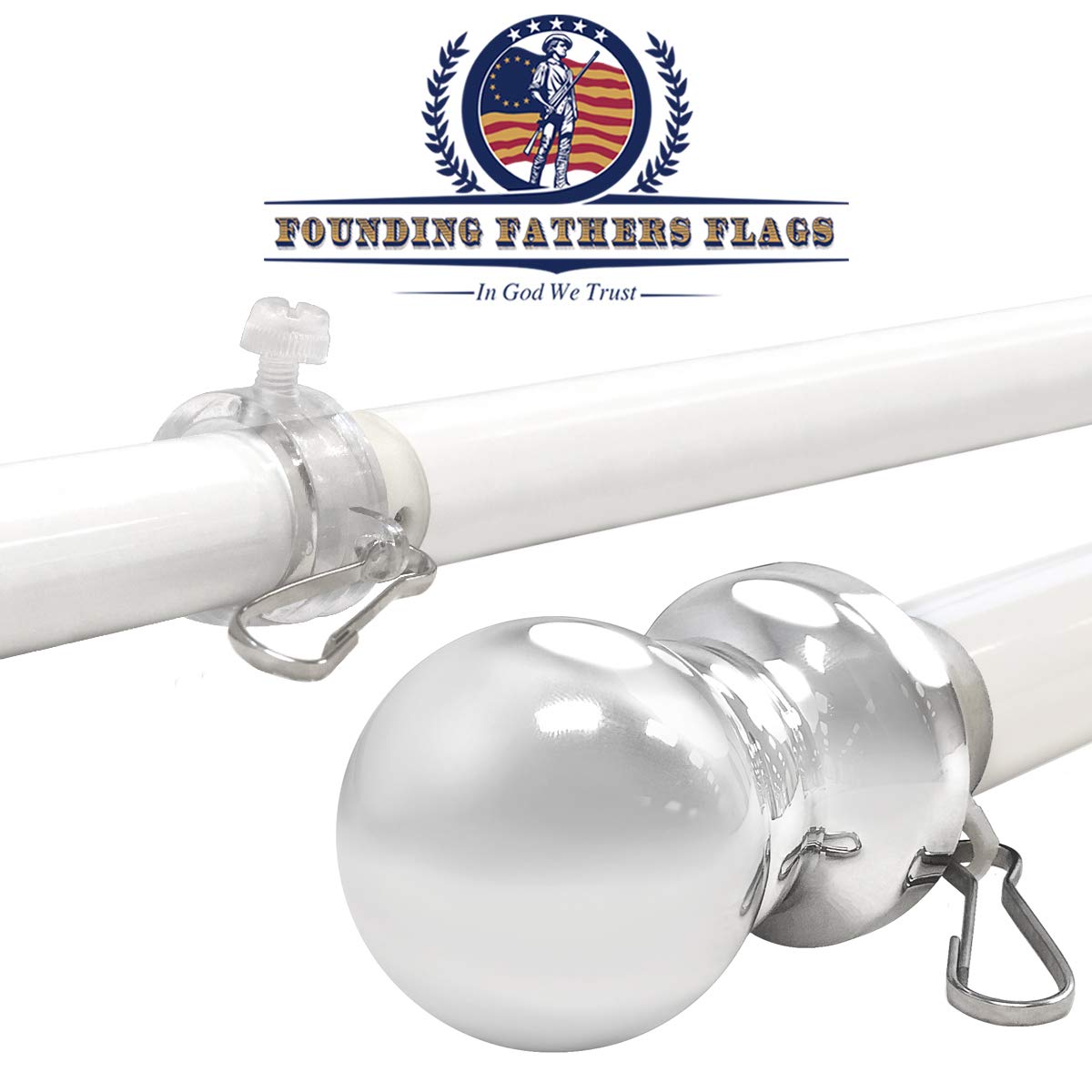 6ft Spinning Flag Pole H40136