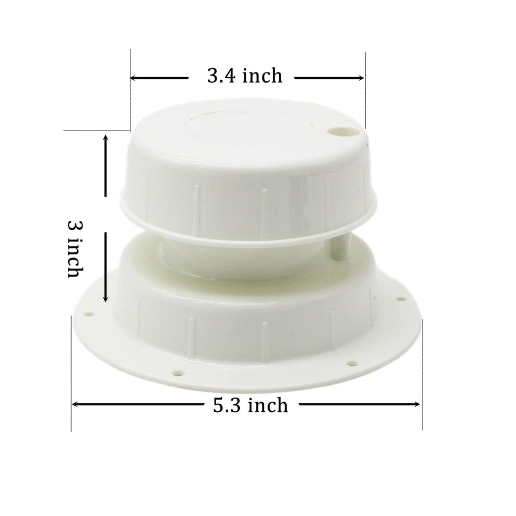 RV Plumbing Vent Cap White Plastic Y650119