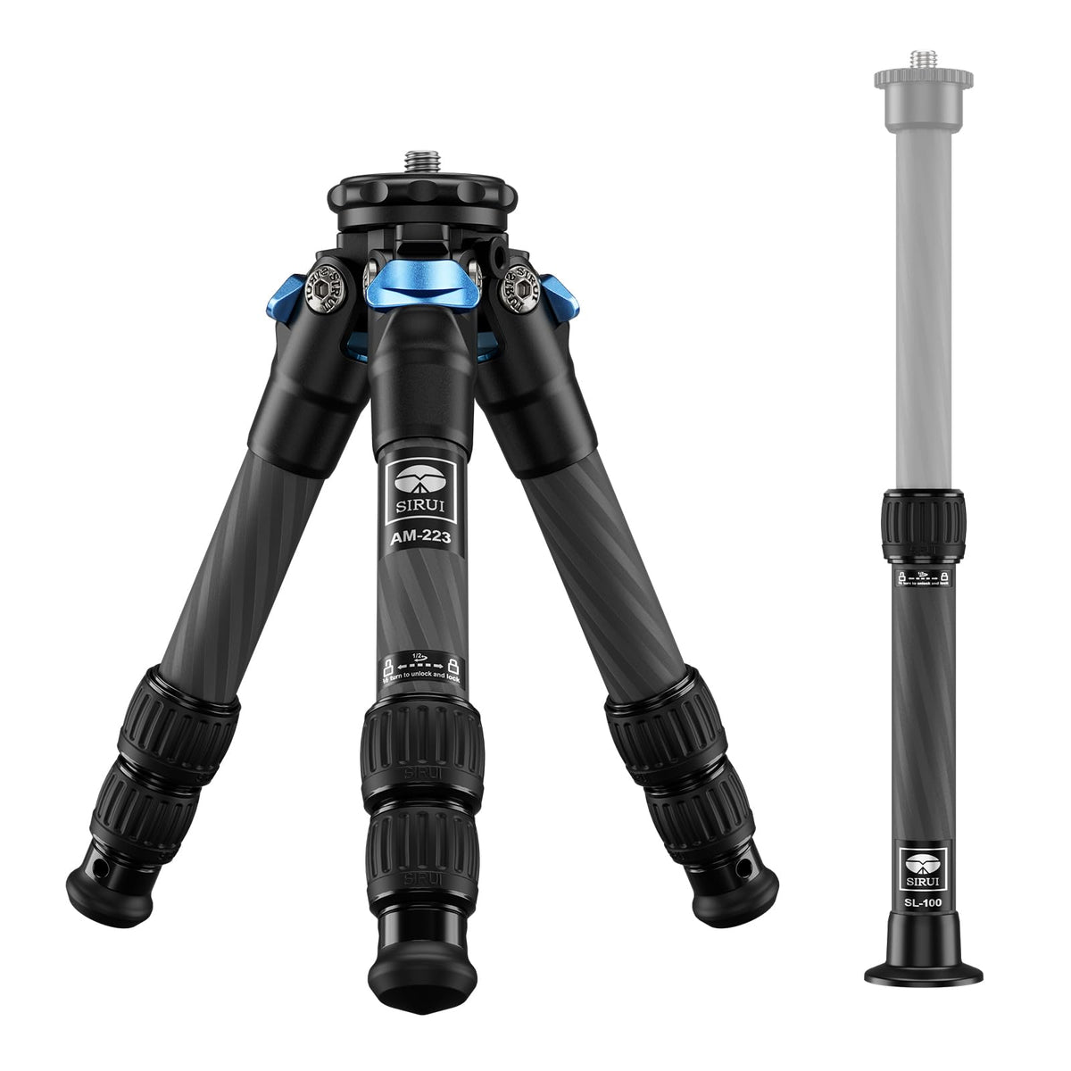 Lightweight Carbon Fiber Mini Travel Tripod M807804
