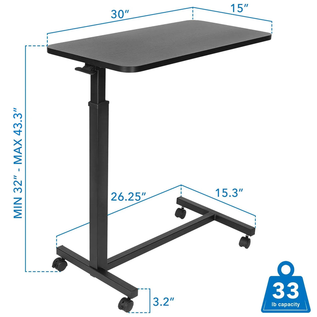 Overbed Table with Wheels W76361