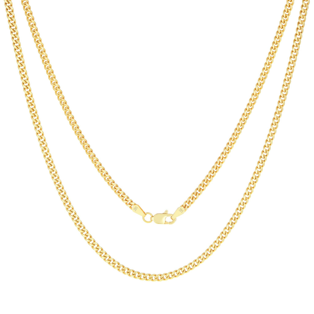 14k Yellow Gold Cuban Chain Necklace R1153