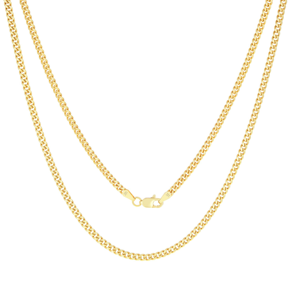 14k Yellow Gold Cuban Chain Necklace R1153