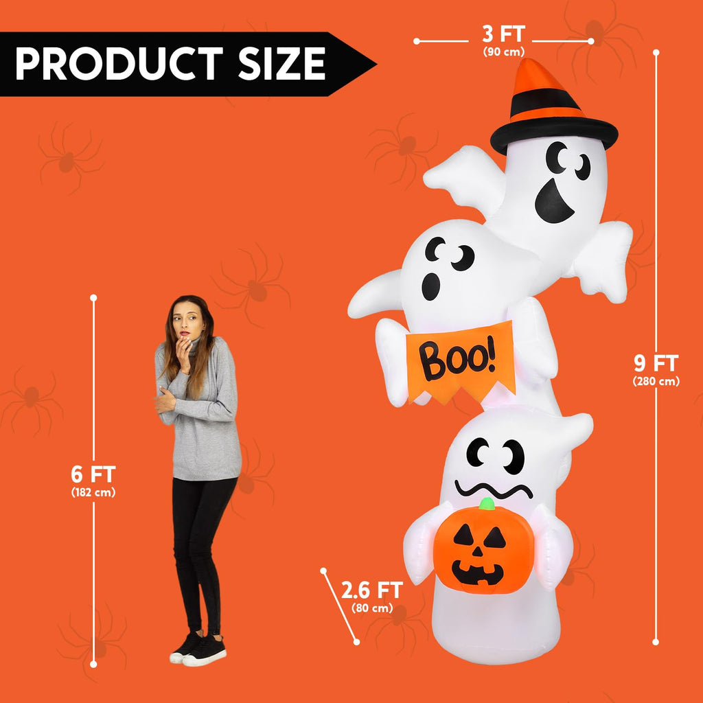 Inflatable Ghost Outdoor Decorations with LEDs F3670