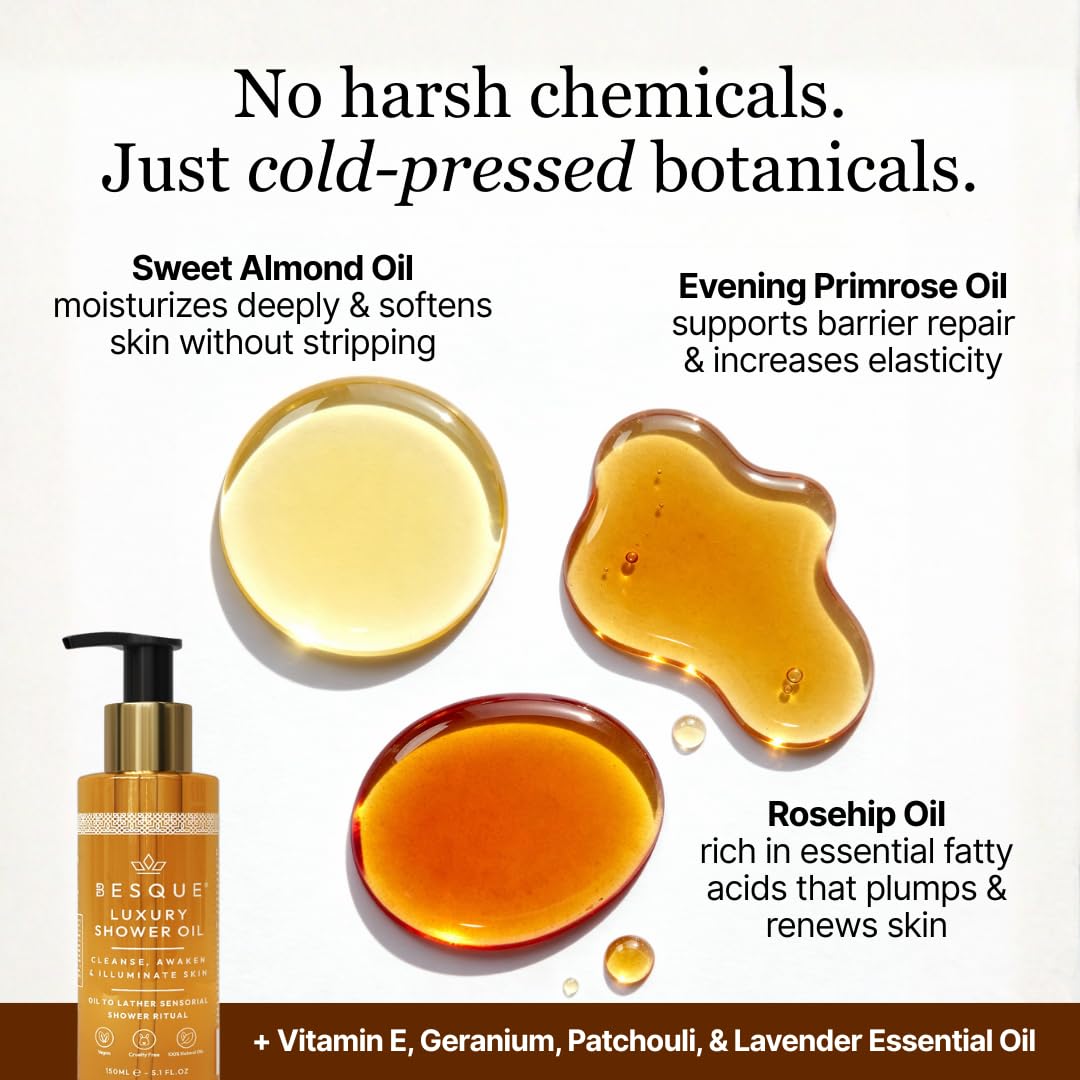 Shower Oil 5.1 FL OZ Pack of 4 B5678