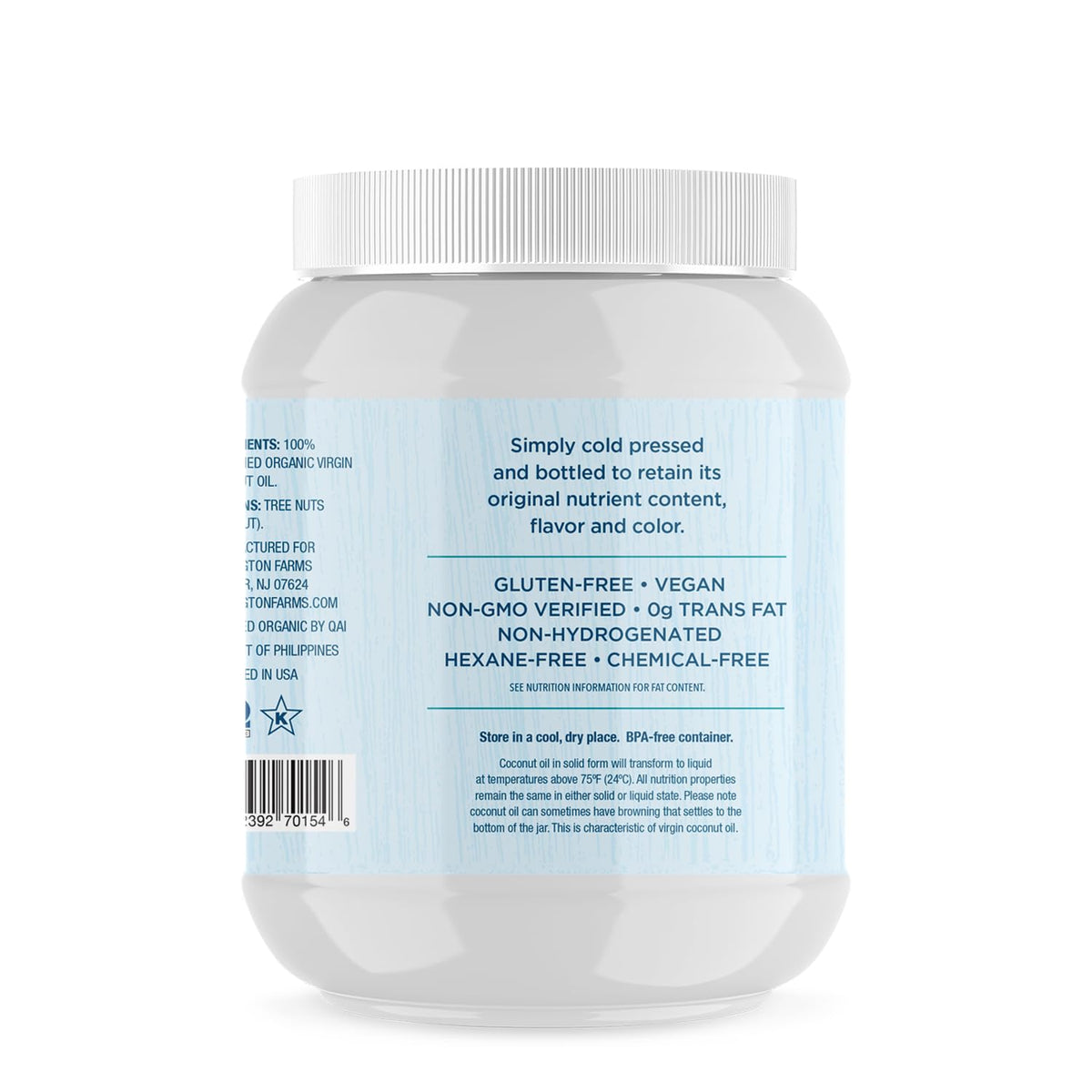 Organic Refined Coconut Oil 54 fl oz D6445