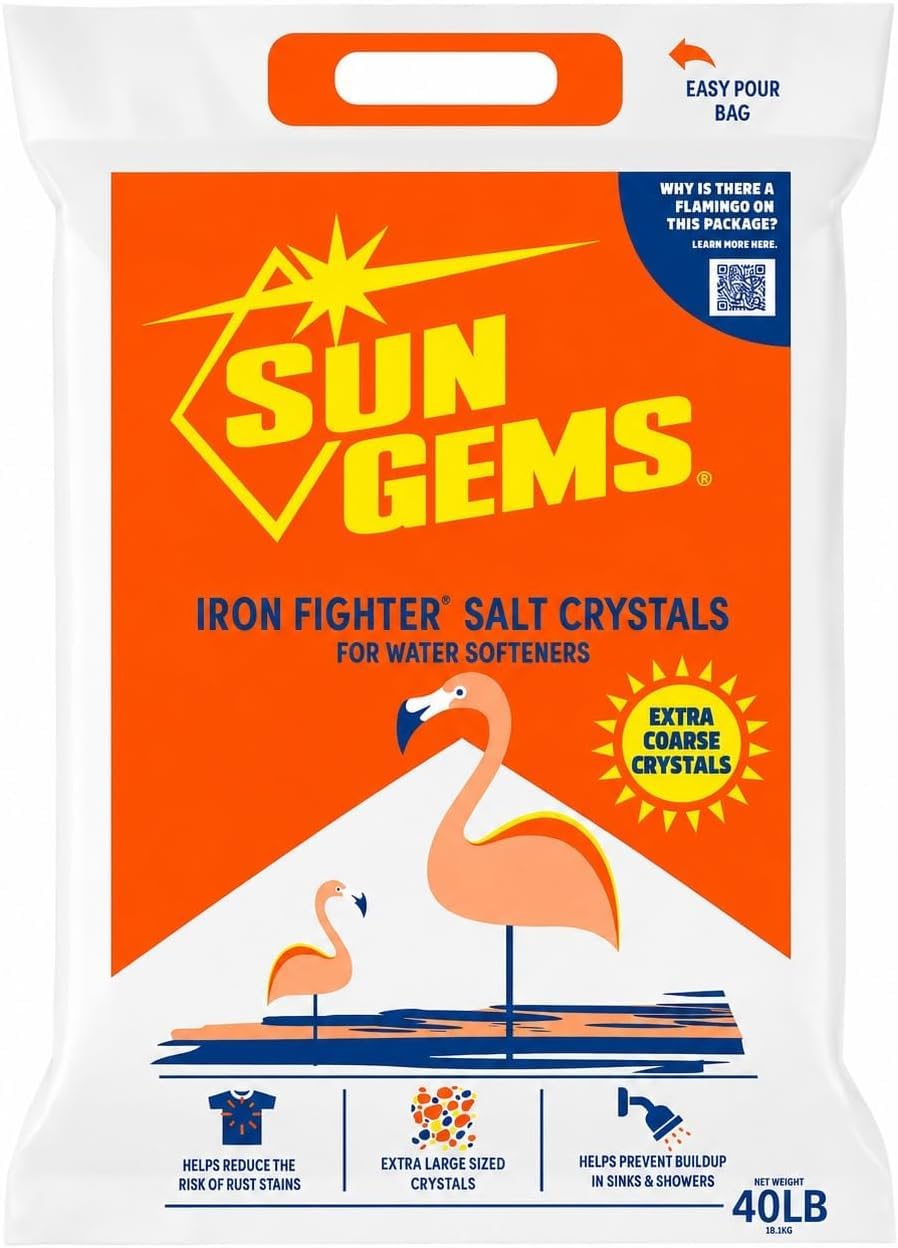 40 lb Extra Coarse Water Softener Salt Crystals W1411