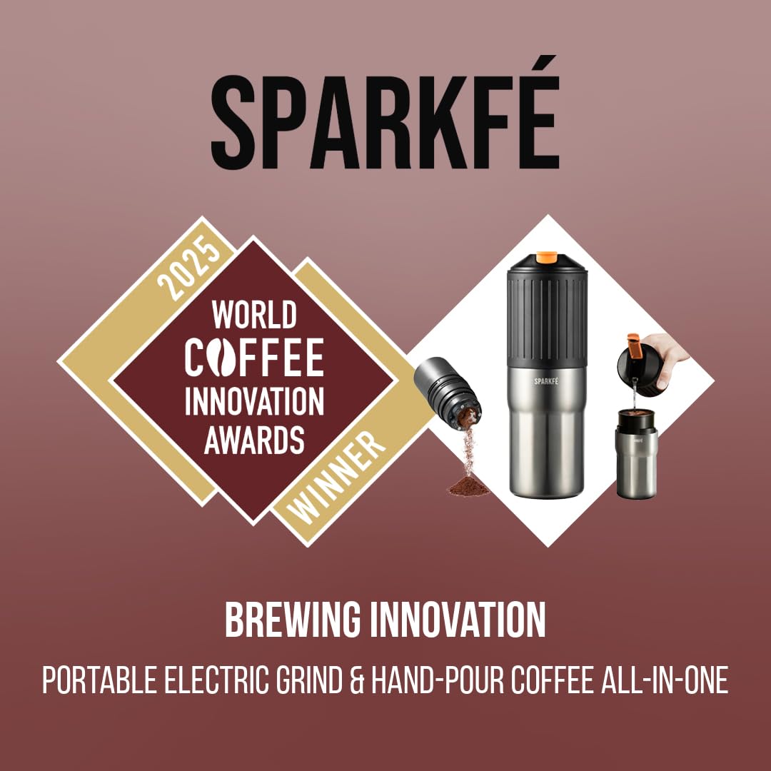 Portable Pour Over Coffee Maker with Stainless Steel Conical Burr R540