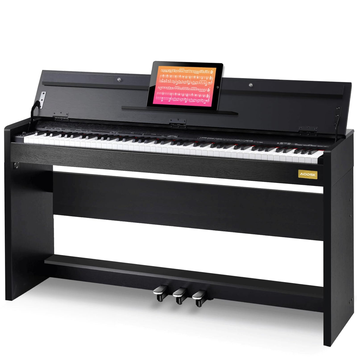 88-Key Weighted Piano with Stand, Pedals & Bench P51894