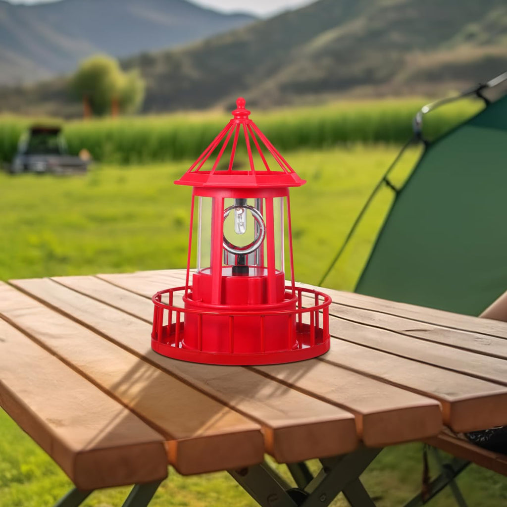 Rotating Metal Solar Lighthouse V600551
