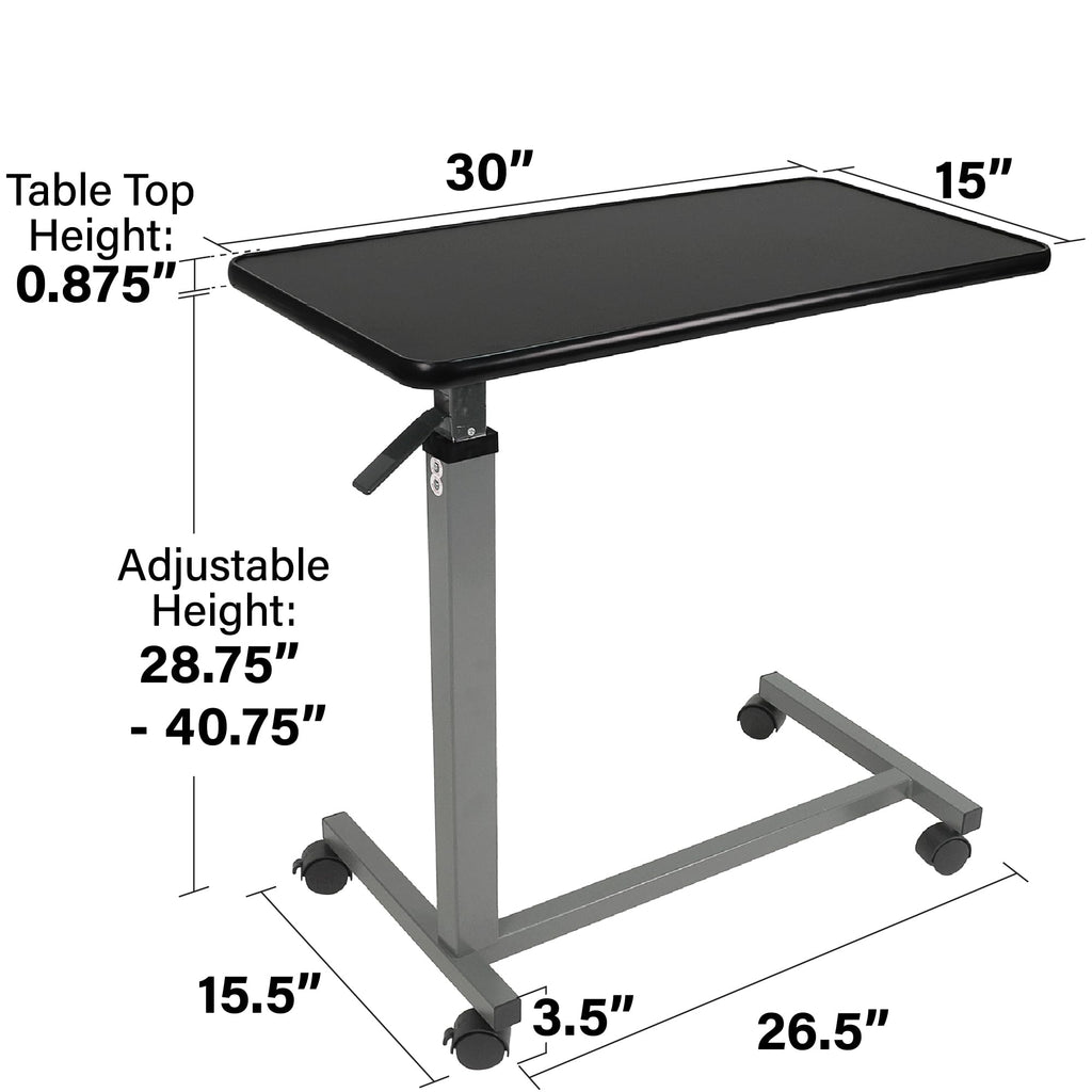 Adjustable Overbed Table with Wheels R2982