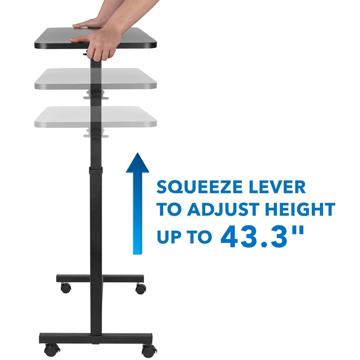 Overbed Table with Wheels W76361