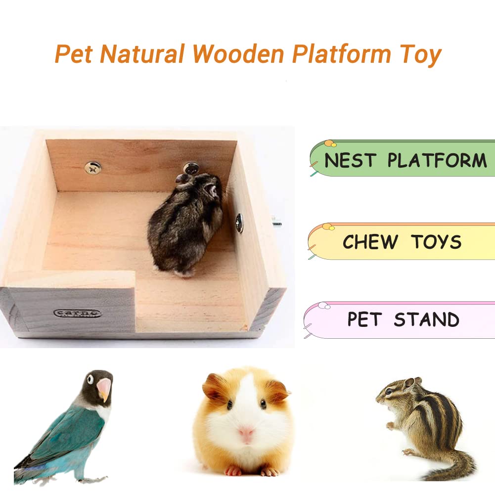Wooden Hamster Platform Cage Accessories V595