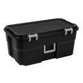 22 Gallon Black Wheeled Plastic Storage Trunk N385687