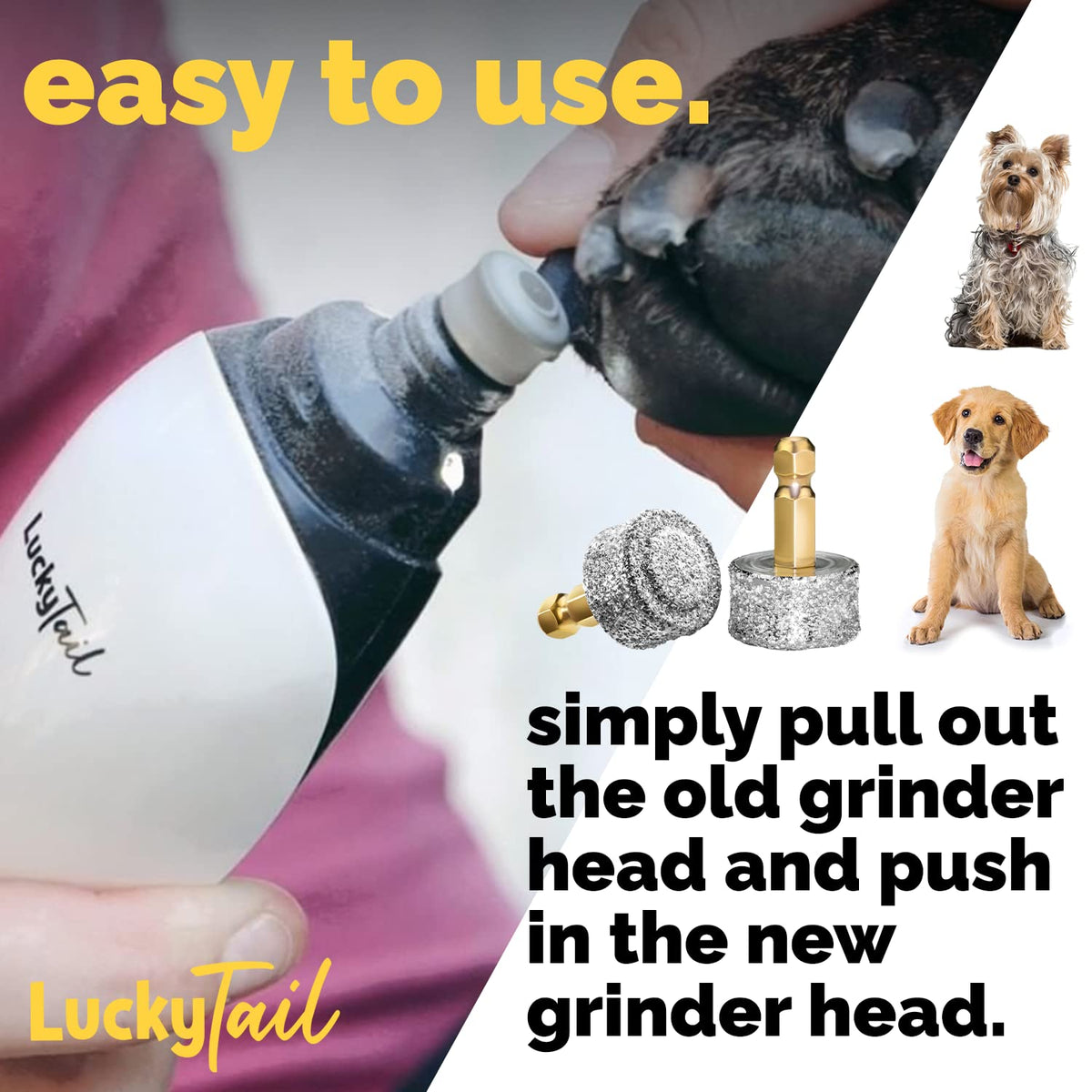 Dog Nail Grinder Replacement Head Diamond Tip 1 Pack Z144