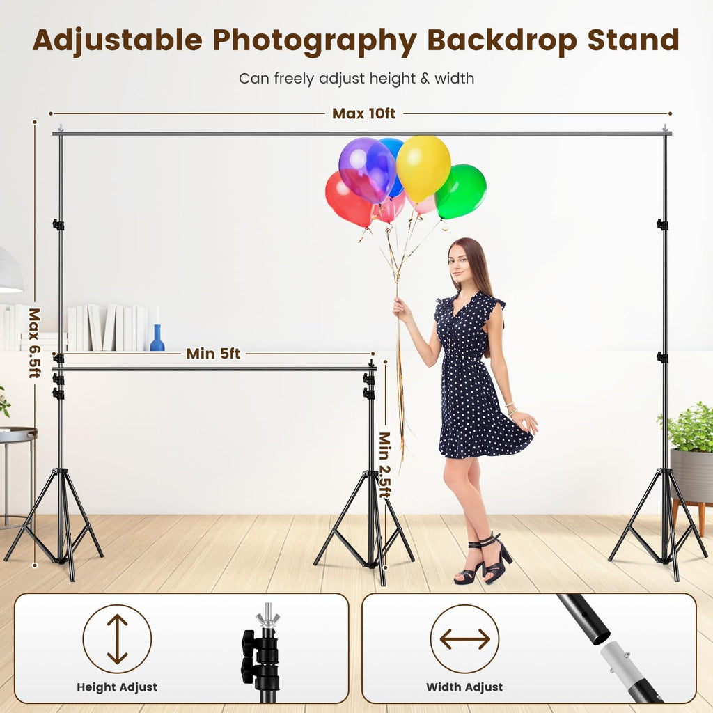6.5 x 10ft Backdrop Support Stand Kit Z837
