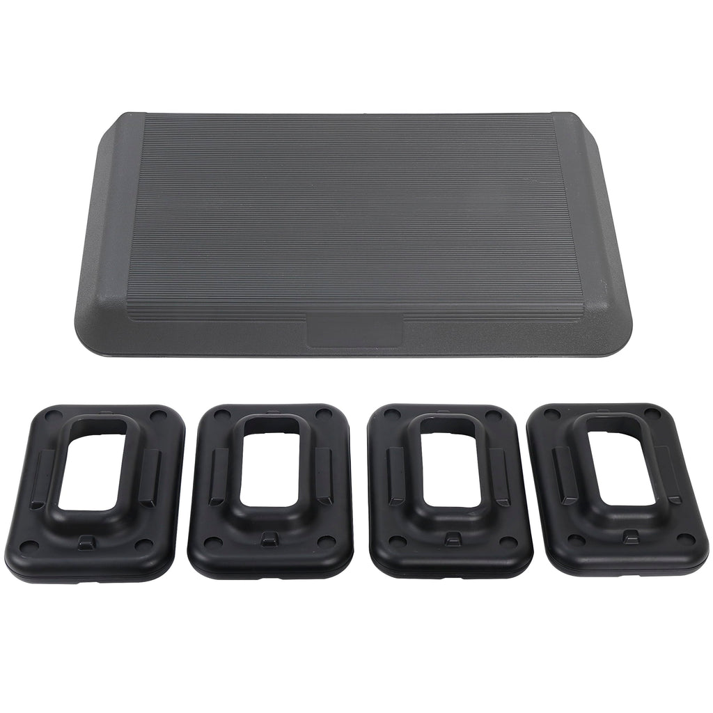 28.5'' Adjustable Exercise Step Platform with 4 Stackable Risers O958364