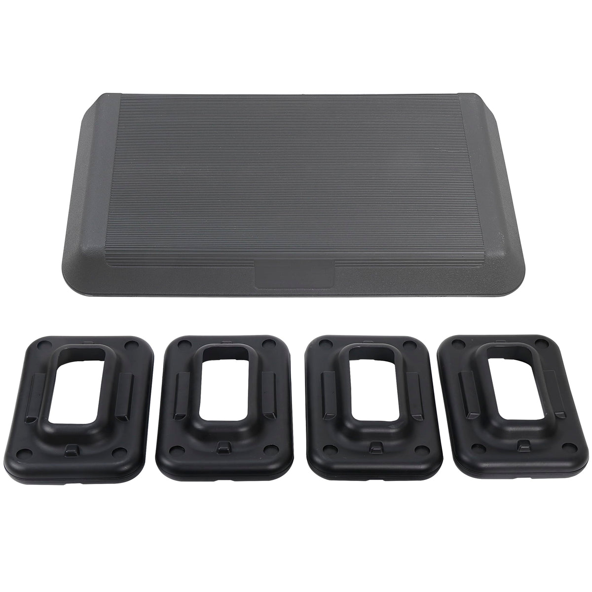 28.5'' Adjustable Exercise Step Platform with 4 Stackable Risers O958364