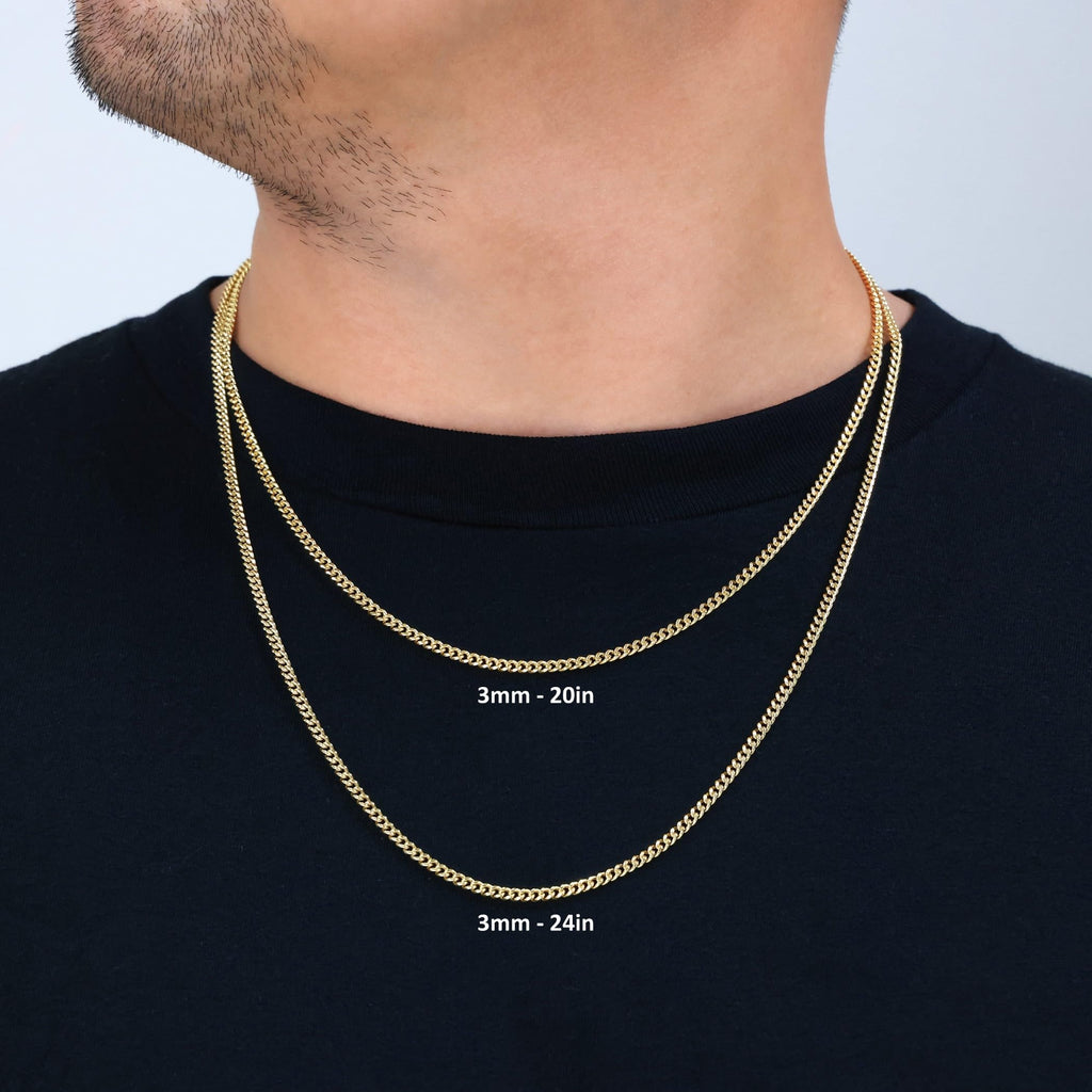 14k Yellow Gold Cuban Chain Necklace R1153
