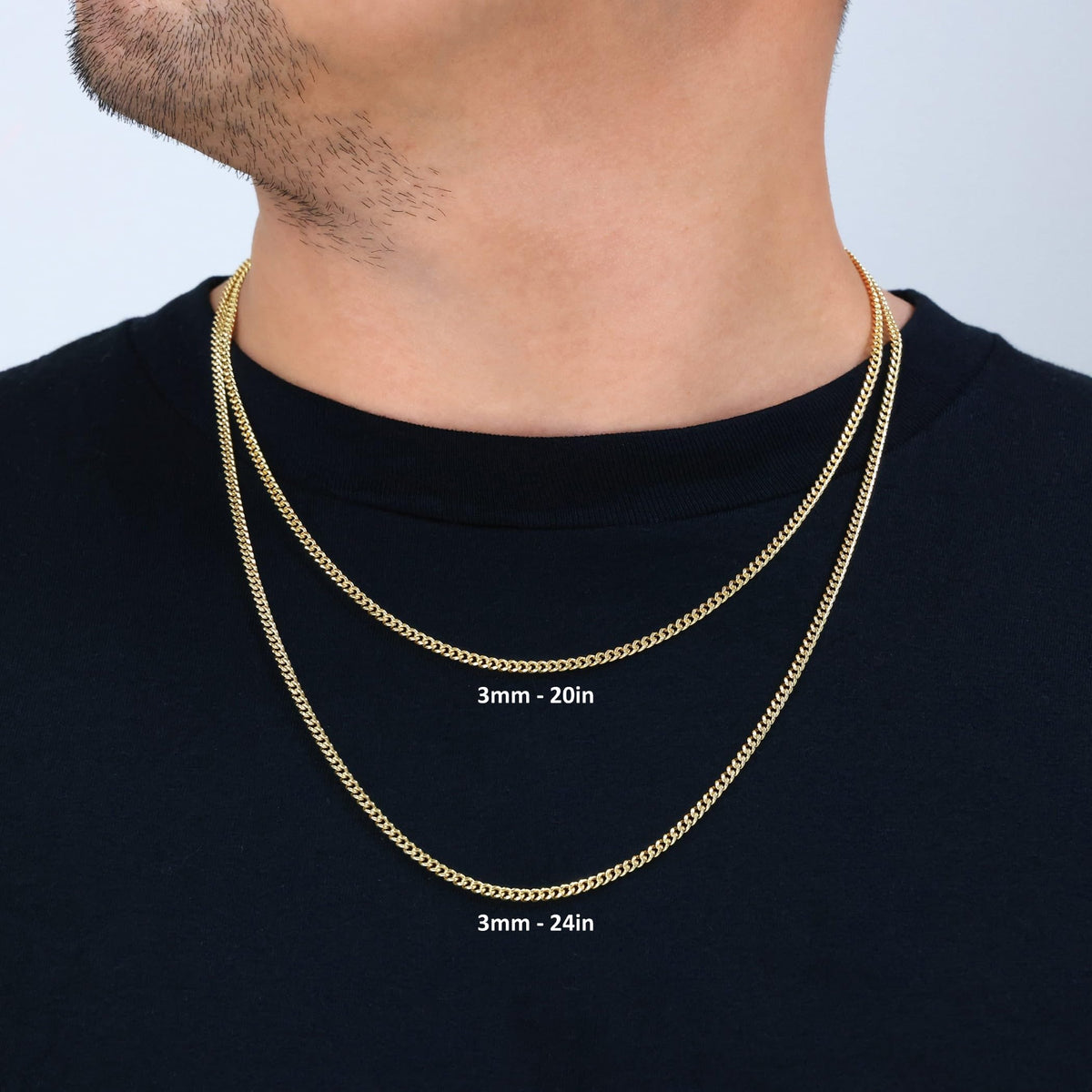 14k Yellow Gold Cuban Chain Necklace R1153