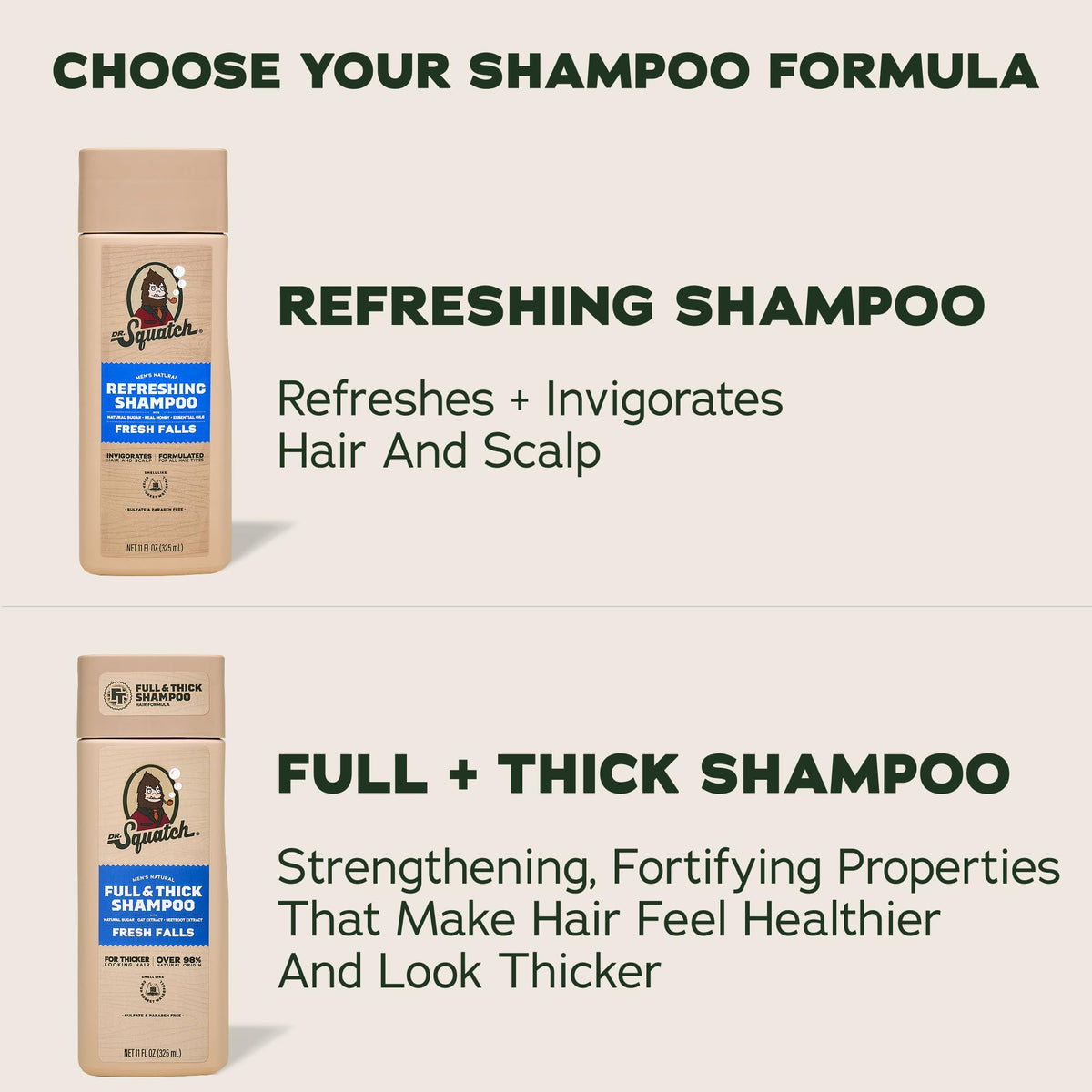 Natural Shampoo and Conditioner Set 11 fl oz 2-Pack F906
