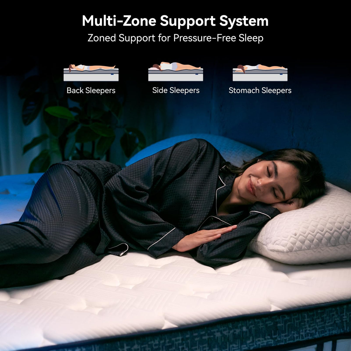 Queen Size 12 Inch Hybrid Memory Foam Mattress X924361