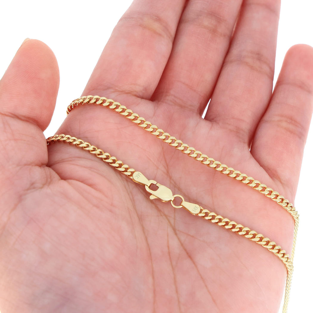 14k Yellow Gold Cuban Chain Necklace R1153